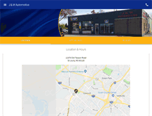 Tablet Screenshot of jandwautomotive.com